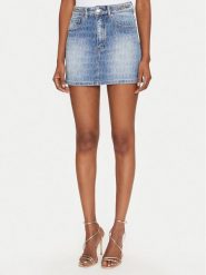 MET Spódnica jeansowa M10 127GNB Niebieski Regular Fit. Niebieskie spódnice damskie MET, l, bez wzorów, z bawełny. Za 299.99 zł.