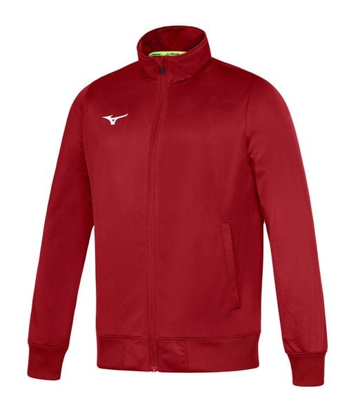 Kurtka z dresu Mizuno Team Core. Czerwone kurtki męskie Mizuno, m, bez wzorów, z dresówki, sportowe, bez kaptura. Za 172.70 zł.
