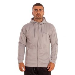 Bluza z kapturem i zamkiem błyskawicznym Softee Elegant. Szare bluzy damskie Softee, l, bez wzorów, z poliesteru, bez ramiączek, z kapturem. Za 167.99 zł.