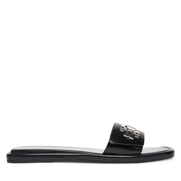Klapki Tory Burch. Czarne klapki damskie Tory Burch, bez wzorów, bez obcasa, bez zapięcia. Za 1,279.00 zł.
