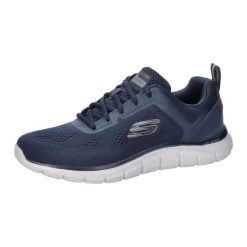 Buty sportowe męskie Skechers Track Broader. Niebieskie buty sportowe męskie Skechers, bez wzorów, bez zapięcia. Za 490.00 zł.