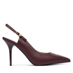 Szpilki LOVE MOSCHINO. Czerwone szpilki damskie Love Moschino, bez wzorów, bez obcasa, na szpilce, bez zapięcia. Za 949.99 zł.