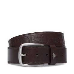 Pasek Emporio Armani. Brązowe paski męskie Emporio Armani. Za 508.99 zł.