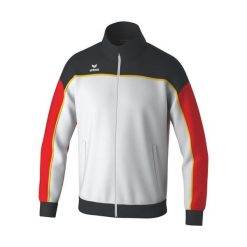 Kurtka z dresu Erima Change By Erima. Białe kurtki męskie Erima, bez wzorów, z dresówki, sportowe, bez kaptura. W wyprzedaży za 183.00 zł.