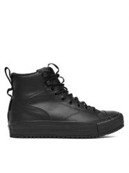 Converse Trampki Chuck Taylor All Star Hiker Boot A13234C Czarny. Czarne trampki męskie Converse, bez wzorów, ze skóry, retro, bez zapięcia. Za 399.99 zł.