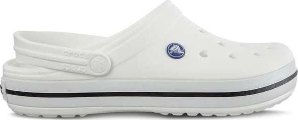 Crocs Klapki unisex Crocband white r. 38/39. Białe klapki damskie Crocs, bez wzorów, sportowe, bez obcasa, bez zapięcia. Za 205.67 zł.