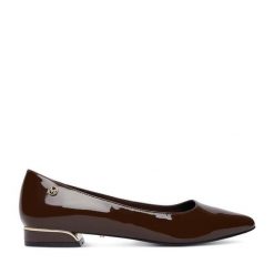 Baleriny MEXX. Brązowe balerinki damskie Mexx, bez wzorów, bez obcasa, bez zapięcia. Za 279.99 zł.