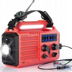 Radio RetroAudio Radio Solarne z latarką, korbą i kompasem AM FM SOS przenośne powerbank. Radia RetroAudio. Za 190.90 zł.