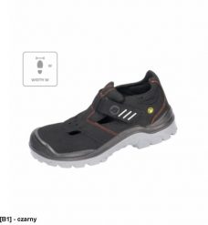 MALFINI - ADLER - - Sandały unisex, Walkline 2.0, podnosek ochronny, kompozytowa wkładka, antystatyczne, Tunnel system, wyprodukowano w Holandii 44. Brązowe sandały damskie MALFINI, bez wzorów, bez obcasa, bez zapięcia. Za 234.43 zł.