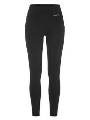 Craft Essence Tights 3 W – Legginsy treningowe z szerokim pasem – Black. Czarne legginsy damskie Craft, bez wzorów, z elastanu. Za 344.00 zł.