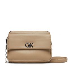 Torebka Calvin Klein. Brązowe torebki do ręki damskie Calvin Klein, bez wzorów, bez dodatków. Za 269.99 zł.