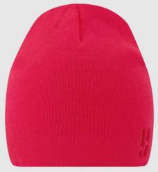 Czapka zimowa Poederbaas Daily Basic Beanie w kolorze różowym. Czerwone czapki damskie POEDERBAAS, na zimę, bez wzorów, z dzianiny, eleganckie. Za 127.99 zł.
