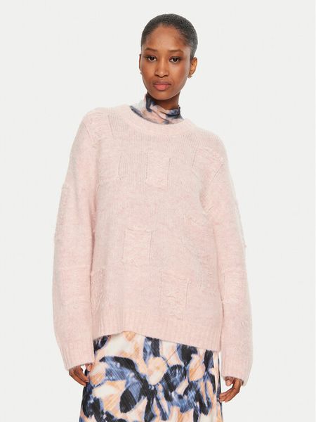 Munthe Sweter Taccu 243160724373 Różowy Loose Fit. Czerwone swetry nierozpinane damskie Munthe, bez wzorów, z syntetyku, bez kołnierzyka, bez ramiączek. Za 1,089.00 zł.