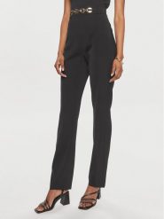 Marciano Guess Spodnie materiałowe 4GGB13 7074A Czarny Regular Fit. Czarne spodnie materiałowe damskie Marciano Guess, z aplikacjami, z materiału. Za 949.99 zł.