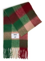 Verb To Do tkany szalik Kobiety Sztuczne włókno zielony|czerwony, ONE SIZE. Czerwone szaliki damskie Verb To Do, na zimę, z aplikacjami, z włókna. Za 139.95 zł.