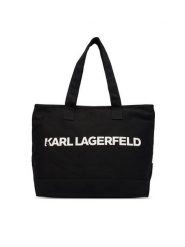 KARL LAGERFELD Torebka B2W50099 Czarny. Czarne shopperki damskie KARL LAGERFELD, bez wzorów, z materiału, bez dodatków. Za 389.99 zł.