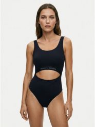 Tommy Hilfiger Strój kąpielowy UW0UW06367 Granatowy. Niebieskie stroje kąpielowe damskie Tommy Hilfiger, xs, bez wzorów, z syntetyku. Za 369.99 zł.