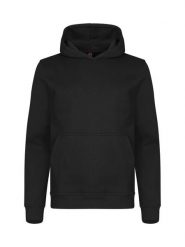 Clique Miami Hoody Junior – bluza z kapturem z bawełny i recyklatu – Black. Czarne bluzy damskie CLIQUE, bez wzorów, z bawełny, bez ramiączek, z kapturem. Za 153.99 zł.