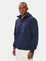 Tommy Hilfiger Kurtka przejściowa MW0MW43443 Granatowy Regular Fit. Niebieskie kurtki męskie Tommy Hilfiger, l, bez wzorów, z bawełny, bez kaptura. Za 849.99 zł.