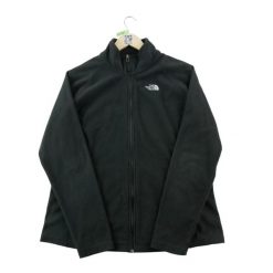 Second life - Damska kurtka polarowa z wysokim kołnierzem - Stan bardzo dobry. Czarne kurtki sportowe damskie The North Face, l, bez wzorów, z materiału, bez ramiączek, bez kaptura, trekkingowe. Za 190.96 zł.