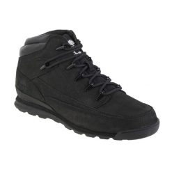 Buty zimowe męskie, Timberland Euro Rock WR Basic. Szare buty zimowe męskie Timberland, na zimę, bez wzorów, z materiału, bez obcasa, bez zapięcia. Za 559.99 zł.