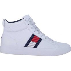 Tommy Hilfiger Męskie trampki Flag Detail High Lea FM0FM01713-100 (rozmiar 42). Trampki męskie Tommy Hilfiger, bez wzorów, bez zapięcia. W wyprzedaży za 438.00 zł.
