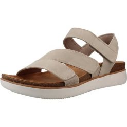 Sandały SKECHERS 163252S Szary. Szare sandały damskie Skechers, bez wzorów, z materiału, bez obcasa, bez zapięcia. Za 229.99 zł.