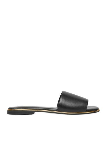 Lasocki Klapki CEO-RST-HOSTA-01 Czarny. Czarne klapki damskie Lasocki, bez wzorów, ze skóry, bez obcasa, bez zapięcia. Za 129.99 zł.