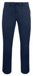 Męskie, Bawełniane Spodnie Typu Chinos - Victorio - Granatowe. Eleganckie spodnie męskie Victorio, bez wzorów, z bawełny. Za 269.00 zł.