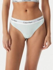 Calvin Klein Underwear Stringi LV00QF8518 Zielony jasny. Zielone majtki damskie Calvin Klein Underwear, z bawełny. Za 99.99 zł.