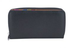 Portfel skórzany BARBERINI'S czarny D-8601-1. Czarne portfele damskie Barberinis, ze skóry. Za 169.99 zł.