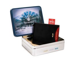 Portfel skórzany Peterson [DH] PTN 366.01 2-1-1CP B czarny. Czarne portfele męskie Peterson, bez wzorów, ze skóry. Za 104.00 zł.