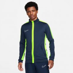Bluza treningowa męska Nike Academy 23. Niebieskie bluzy męskie Nike, m, bez wzorów, sportowe, bez ramiączek, bez kaptura. Za 199.99 zł.