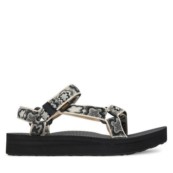 Sandały Teva. Szare sandały damskie Teva, bez wzorów, bez obcasa, na koturnie, bez zapięcia. Za 329.99 zł.