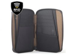 Lifeventure X-Pac Mini VX21 Wodoodporny portfel podróżny RFID 150x110x20 mm. Brązowe portfele męskie Lifeventure, bez wzorów. Za 159.99 zł.