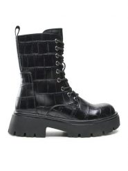 Jenny Fairy Trapery WS125-11 Czarny. Czarne trapery damskie Jenny Fairy, ze skóry, bez zapięcia. Za 179.99 zł.