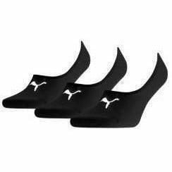 Skarpety Puma Footie 3 Pack, Dla obu płci. Czarne skarpetki damskie Puma, bez wzorów, z bawełny. Za 190.00 zł.