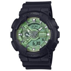 Zegarek Męski Casio G-Shock GA-110CD-1A3ER. Czarne zegarki męskie Casio, bez wzorów. Za 514.35 zł.