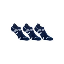 Skarpety sportowe RS560 3 pary. Czerwone skarpety męskie ARTENGO, bez wzorów, z bawełny. Za 29.99 zł.