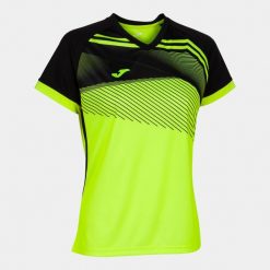 Koszulka do piłki nożnej damska Supernova II. Czarne bluzki damskie Joma, xs, bez wzorów, sportowe, bez kołnierzyka, bez ramiączek. Za 131.99 zł.