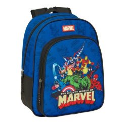 Plecak szkolny MARVEL Niebieski. Niebieskie plecaki męskie Marvel, bez wzorów. Za 137.65 zł.