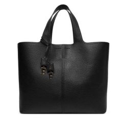 Torebka Elisabetta Franchi. Czarne shopperki damskie Elisabetta Franchi, bez wzorów, bez dodatków. Za 1,159.00 zł.