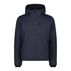 Kurtka narciarska z kapturem CMP. Czarne kurtki sportowe męskie CMP, na zimę, m, bez wzorów, z kapturem, narciarskie. Za 544.15 zł.