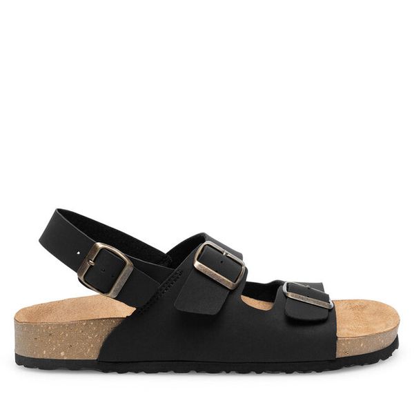 Sandały Inblu. Czarne sandały męskie Inblu, bez wzorów, bez zapięcia. Za 77.99 zł.