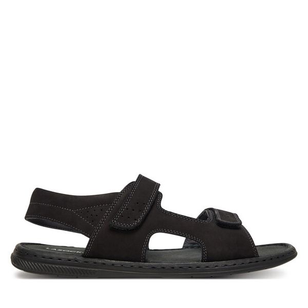 Sandały Lasocki. Czarne sandały męskie Lasocki, bez wzorów, bez zapięcia. Za 149.99 zł.