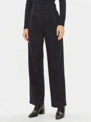 Tommy Hilfiger Spodnie materiałowe Core WW0WW39725 Granatowy Relaxed Fit. Niebieskie spodnie materiałowe damskie Tommy Hilfiger, bez wzorów, z materiału. Za 799.99 zł.