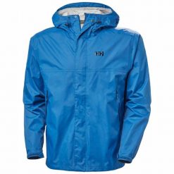 Kurtka przeciwdeszczowa męska Helly Hansen Loke Jacket. Niebieskie kurtki męskie Helly Hansen, m, bez wzorów, sportowe, bez kaptura. Za 409.00 zł.
