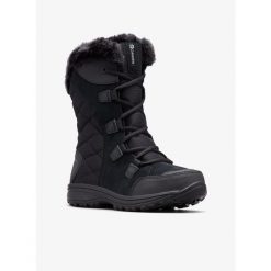 Buty zimowe damskie Columbia Ice Maiden II. Czarne obuwie trekkingowe damskie Columbia, bez zapięcia. Za 379.00 zł.