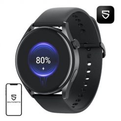 Smartwatch Soundpeats Watch4 (czarny). Czarne, cyfrowe zegarki smartwatch SoundPeats, z aplikacjami, z koronki. Za 159.00 zł.