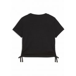 Młodzieżowa koszulka Essentials Animal Logo Infill z węzłem PUMA Black. Czarna bluzki damskie Puma, l, bez wzorów, młodzieżowe, bez kołnierzyka, bez ramiączek. W wyprzedaży za 99.00 zł.